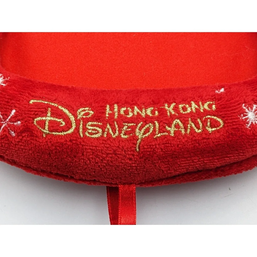 Disneyland Hong Kong Christmas Plush Picture Frame‎ Mickey Minnie Snowflakes 8
